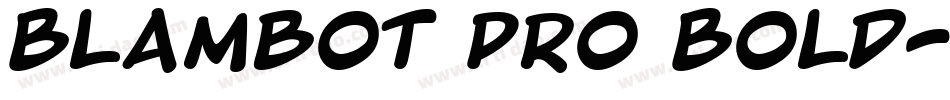 Blambot Pro Bold字体转换